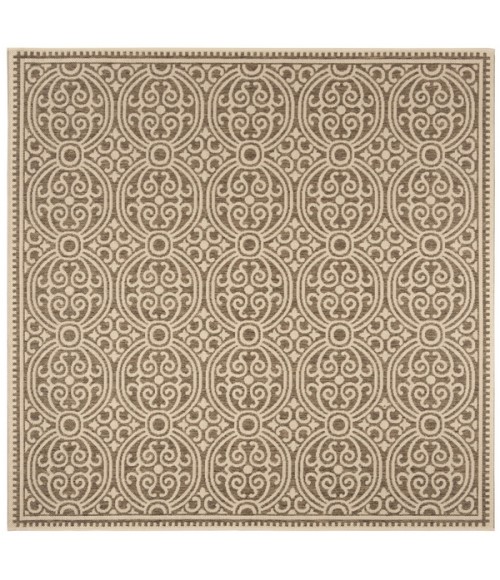 Safavieh Beach House BHS134 Cream / Beige 6'-7" X 6'-7" Square Area Rug