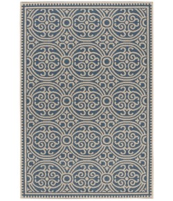 Safavieh Beach House BHS134 Cream / Blue 4' X 6' Rectangle Area Rug