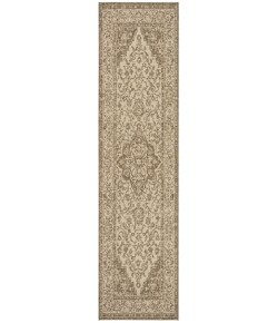 Safavieh Beach House BHS137 Cream / Beige 2'-2" X 12' Runner Area Rug