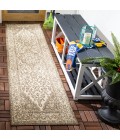 Safavieh Beach House BHS137 Cream / Beige 2'-2" X 12' Runner Area Rug