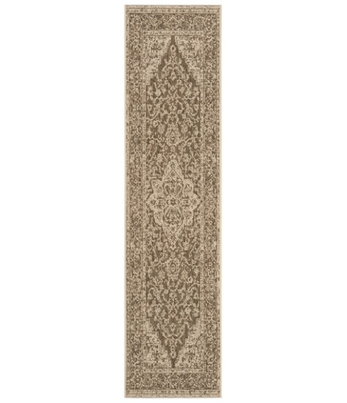Safavieh Beach House BHS137 Beige / Cream 2'-2" X 6' Runner Area Rug
