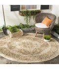 Safavieh Beach House BHS137 Beige / Cream 6'-7" X 6'-7" Round Area Rug