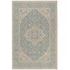 Safavieh Beach House BHS137 Aqua / Cream 4' X 4' Square Area Rug