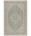 Safavieh Beach House BHS137 Aqua / Cream 4' X 4' Square Area Rug