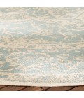 Safavieh Beach House BHS137 Aqua / Cream 4' X 4' Square Area Rug