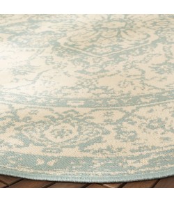 Safavieh Beach House BHS137 Cream / Aqua 2'-2" X 10' Runner Area Rug