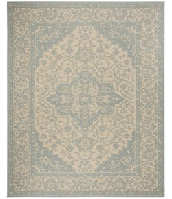 Safavieh Beach House BHS137 Cream / Aqua 3' X 5' Rectangle Area Rug