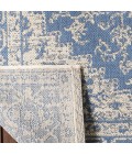Safavieh Beach House BHS137 Blue / Creme 4' X 4' Square Area Rug