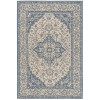Safavieh Beach House BHS137 Cream / Blue 4' X 4' Square Area Rug