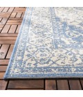 Safavieh Beach House BHS137 Cream / Blue 4' X 4' Round Area Rug