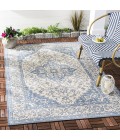 Safavieh Beach House BHS137 Cream / Blue 2'-2" X 4' Accent Area Rug