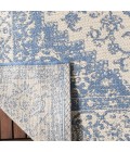 Safavieh Beach House BHS137 Cream / Blue 4' X 4' Round Area Rug