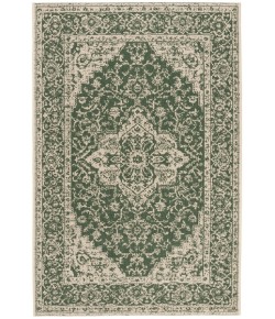 Safavieh Beach House BHS137 Green / Creme 5'-3" X 7'-6" Rectangle Area Rug