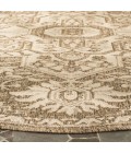 Safavieh Beach House BHS138 Cream / Beige 6'-7" X 6'-7" Round Area Rug