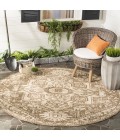 Safavieh Beach House BHS138 Cream / Beige 6'-7" X 6'-7" Round Area Rug