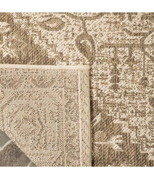 Safavieh Beach House BHS138 Beige / Cream 6'-7" X 6'-7" Round Area Rug