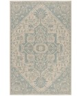 Safavieh Beach House BHS138 Aqua / Cream 9' X 12' Rectangle Area Rug