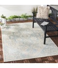 Safavieh Beach House BHS138 Aqua / Cream 9' X 12' Rectangle Area Rug