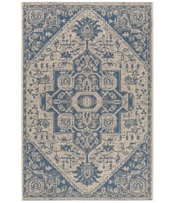 Safavieh Beach House BHS138 Blue / Creme 6'-7" X 9'-2" Rectangle Area Rug