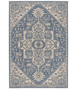 Safavieh Beach House BHS138 Cream / Blue 3' X 5' Rectangle Area Rug