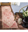 Safavieh Beach House BHS138 Red / Creme 2'-2" X 6' Runner Area Rug