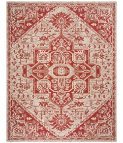 Safavieh Beach House BHS138 Red / Creme 5'-3" X 7'-6" Rectangle Area Rug