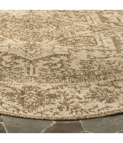 Safavieh Beach House BHS139 Cream / Beige 6'-7" X 6'-7" Square Area Rug