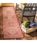 Safavieh Beach House BHS139 Red / Creme 2'-2" X 6' Runner Area Rug