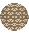 Safavieh Beach House BHS171 Cream / Beige 6'-7" X 6'-7" Round Area Rug