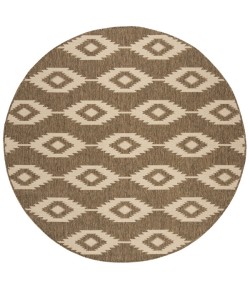 Safavieh Beach House BHS171 Cream / Beige 6'-7" X 6'-7" Round Area Rug