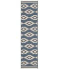 Safavieh Beach House BHS171 Cream / Blue 2'-2" X 12' Runner Area Rug