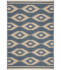 Safavieh Beach House BHS171 Cream / Blue 2'-2" X 4' Accent Area Rug