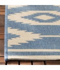 Safavieh Beach House BHS171 Cream / Blue 2'-2" X 12' Runner Area Rug