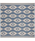 Safavieh Beach House BHS171 Cream / Blue 6'-7" X 6'-7" Square Area Rug