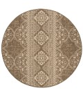 Safavieh Beach House BHS174 Cream / Beige 4' X 4' Round Area Rug