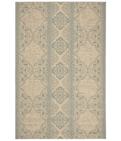 Safavieh Beach House BHS174 Aqua / Cream 9' X 12' Rectangle Area Rug