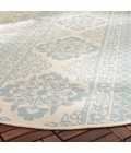 Safavieh Beach House BHS174 Aqua / Cream 2'-2" X 6' Runner Area Rug