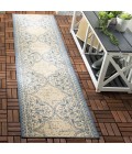 Safavieh Beach House BHS174 Blue / Creme 2'-2" X 12' Runner Area Rug