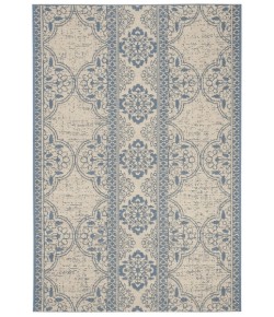 Safavieh Beach House BHS174 Blue / Creme 6'-7" X 6'-7" Square Area Rug