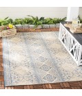 Safavieh Beach House BHS174 Blue / Creme 6'-7" X 6'-7" Square Area Rug
