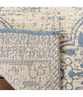 Safavieh Beach House BHS174 Blue / Creme 6'-7" X 6'-7" Square Area Rug