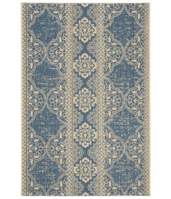 Safavieh Beach House BHS174 Cream / Blue 4' X 6' Rectangle Area Rug