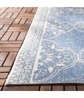 Safavieh Beach House BHS174 Cream / Blue 4' X 6' Rectangle Area Rug