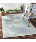 Safavieh Beach House BHS180 Cream / Aqua 3' X 5' Rectangle Area Rug