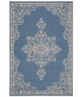 Safavieh Beach House BHS180 Cream / Blue 5'-3" X 7'-6" Rectangle Area Rug