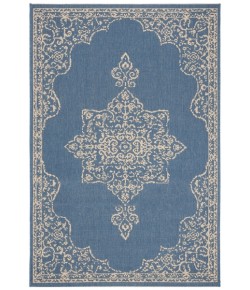 Safavieh Beach House BHS180 Cream / Blue 6'-7" X 6'-7" Square Area Rug