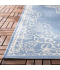 Safavieh Beach House BHS180 Cream / Blue 5'-3" X 7'-6" Rectangle Area Rug