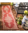 Safavieh Beach House BHS180 Red / Creme 2'-2" X 8' Runner Area Rug