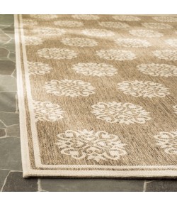 Safavieh Beach House BHS181 Beige / Cream 6'-7" X 6'-7" Round Area Rug