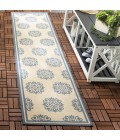 Safavieh Beach House BHS181 Blue / Creme 2'-2" X 6' Runner Area Rug